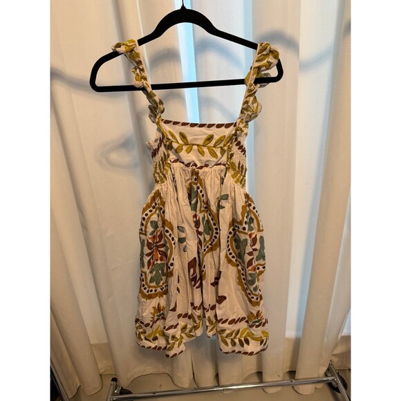 Anthropologie Ruffle-Sleeve Square-Neck Mini Dress Size Small SOLD OUT - Picture 6 of 7